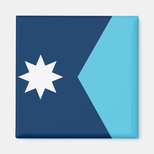 Magnet mit Flagge von Minnesota, USA (Vorne)