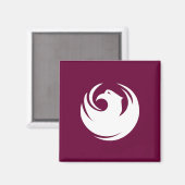 Magnet mit Flagge von Phoenix City, Arizona (Vorderseite/Rückseite)