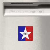 Magnet mit Flagge von San Antonio, Texas, USA (In Situ (Geschirrspüler))