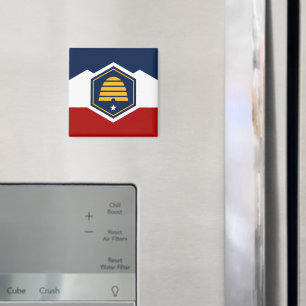 Magnet mit Flagge von Utah, USA