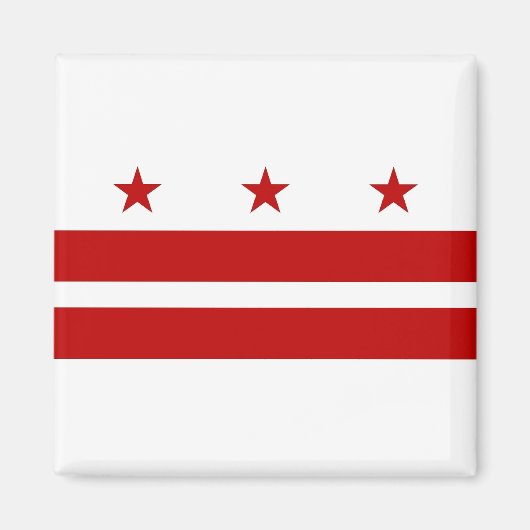 Magnet mit Flagge von Washington DC - USA (Vorne)