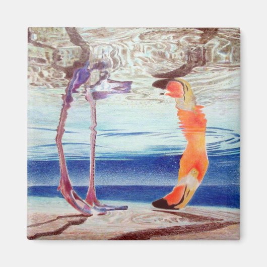 MAGNET MIT FLAMINGO (Vorne)