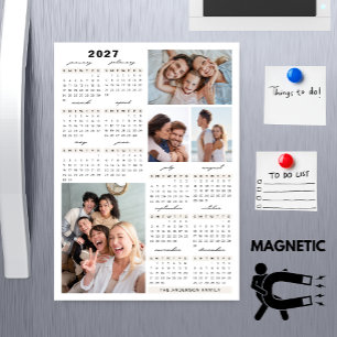 Magnet mit Fotocollage für den Kalender des gesamt