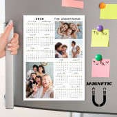 Magnet mit Fotocollage für den Kalender des Jahres