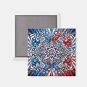 Magnet mit französischem Farbdesign (Vorderseite/Rückseite)