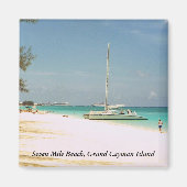 Magnet mit Grand Cayman-Foto (Vorne)