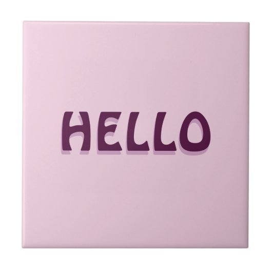 MAGNET MIT HALLO FLIESE (Vorderseite)
