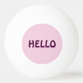 MAGNET MIT HALLO TISCHTENNISBALL (Vorderseite)