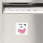 MAGNET MIT **I LIEBE MEINE EHEFRAU** (In Situ (Geschirrspüler))
