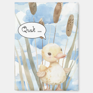 Magnet mit kleine Ente im Schilf 2