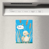 Magnet mit kleine Ente im Schilf am See (In Situ (Geschirrspüler))