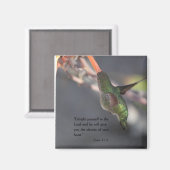 Magnet mit Kolibri - Freude am Herrn (Vorderseite/Rückseite)