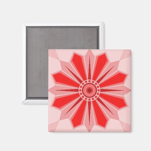 Magnet mit kreativer Kunst der Blume (Vorderseite/Rückseite)