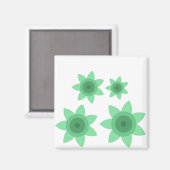 Magnet mit kreativer Kunst der Blume (Vorderseite/Rückseite)