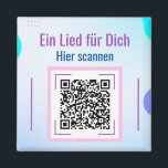 Magnet mit Liebeslied Song per QR-Code<br><div class="desc">Verschenke eine individuell gestalteten Magnet mit einem wunderschönen Liebeslied per QR-Code. Überrasche deine Liebsten mit diesem persönlichen Geschenk. Einfach per Smartphone scannen und das besondere Erlebnis gemeinsam genießen.</div>