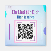 Magnet mit Liebeslied Song per QR-Code (Vorne)