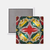 Magnet mit Los Angeles Farben Design (Vorderseite/Rückseite)