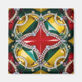 Magnet mit Los Angeles Farben Design (Vorne)