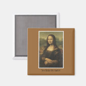 Magnet mit Mona Lisa Design (Vorderseite/Rückseite)