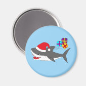 Magnet mit niedlichem Holiday-Hai (Vorderseite/Rückseite)