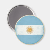 Magnet mit Not leidender Vintager Flagge aus Argen (Vorderseite/Rückseite)