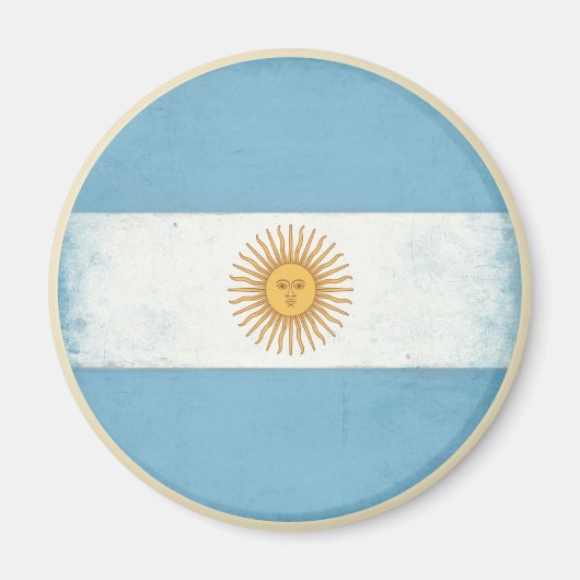 Magnet mit Not leidender Vintager Flagge aus Argen (Vorne)