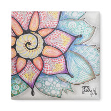 Magnet mit originaler Blume