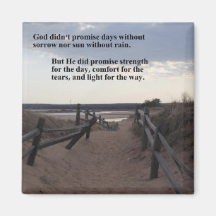 Magnet mit Pfad zum See - Versprechen Gottes