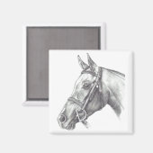 MAGNET MIT PFERDEKOPF (Vorderseite/Rückseite)