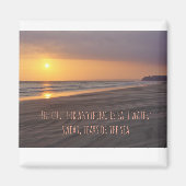 Magnet mit Ratschlägen, das Meer zu nutzen, um Leb (Vorne)