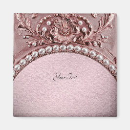 Magnet mit rosa Blume