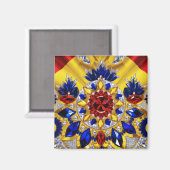 Magnet mit rumänischem Farbdesign (Vorderseite/Rückseite)