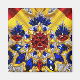 Magnet mit rumänischem Farbdesign