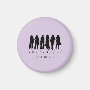 Magnet mit Silhouetten erfolgreicher Frauen