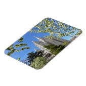Magnet mit SLC Tempel mit weißen Blume (Linke Seite)