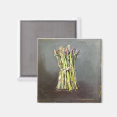 Magnet mit Spargel (Vorderseite/Rückseite)