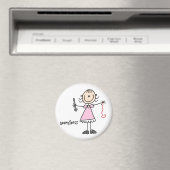 Magnet mit Stickerfigur einer Schneiderin (In Situ (Geschirrspüler))