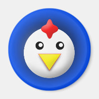 Magnet mit Tier: Huhn