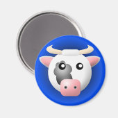 Magnet mit Tier: Kuh (Vorderseite/Rückseite)