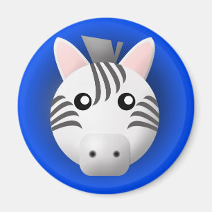 Magnet mit Tier: Zebra