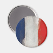 Magnet mit Vintager französischer Flagge (Vorderseite/Rückseite)