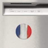 Magnet mit Vintager französischer Flagge (In Situ (Geschirrspüler))