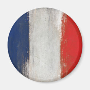 Magnet mit Vintager französischer Flagge