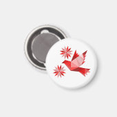 MAGNET MIT VÖGELN (Vorderseite/Rückseite)