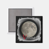 Magnet mit Vollmond (Vorderseite/Rückseite)