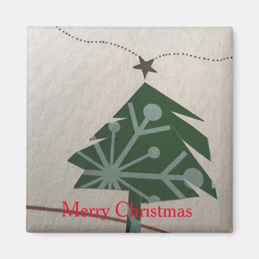 Magnet mit Weihnachtscollage von Tony Cimino (Vorne)