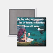 Magnet mit Zitat von Plautus (Vorderseite/Rückseite)