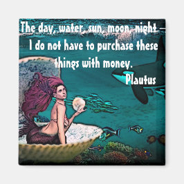 Magnet mit Zitat von Plautus