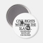 Magnet mit Zivilen Rechten für die Sklaven (Vorderseite/Rückseite)