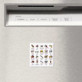 Magnet: Mixtec-Tagessymbole Magnet (In Situ (Geschirrspüler))